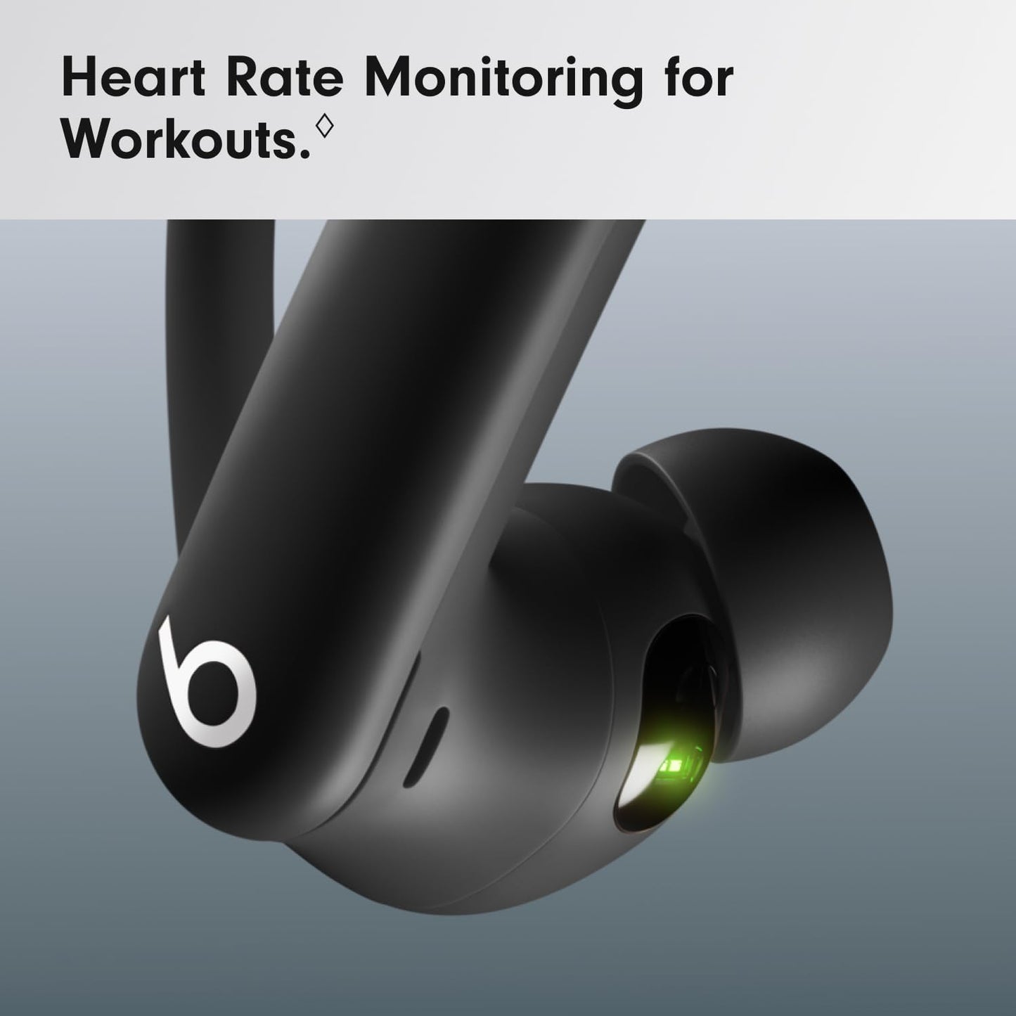 Power Pro 2 Wireless Bluetooth Earbuds - Noise Cancelling, Heart Rate Monitor, IPX4, up to 45H Battery & Charging Case, Works with Apple & Android - Jet Black