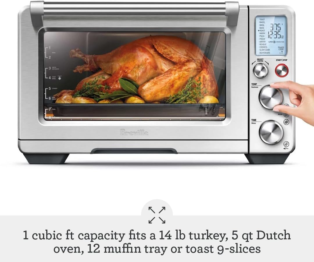 Smart Oven Air Fryer Pro and Convection Oven, Brushed Stainless Steel