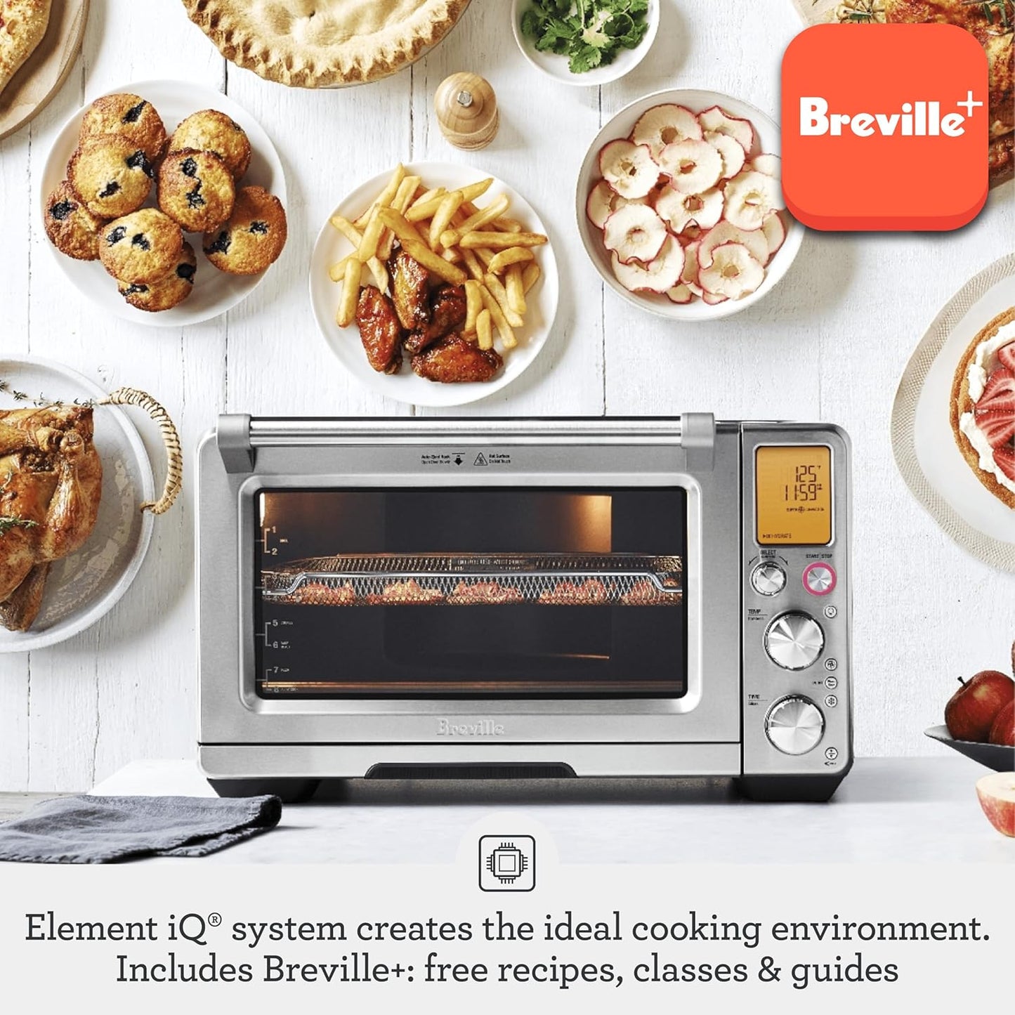 Smart Oven Air Fryer Pro and Convection Oven, Brushed Stainless Steel