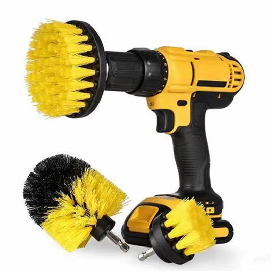 Electric Drill Cleaning Brush 3IN1 Set – Heavy-Duty Scrub Brushes for Effortless Household & Workshop Cleaning on All Surfaces