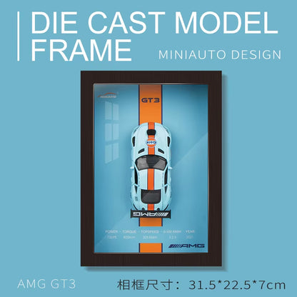 1:32 Photo Frame Version Alloy Metal Sports Car Model Simulation 3D Racing Car 