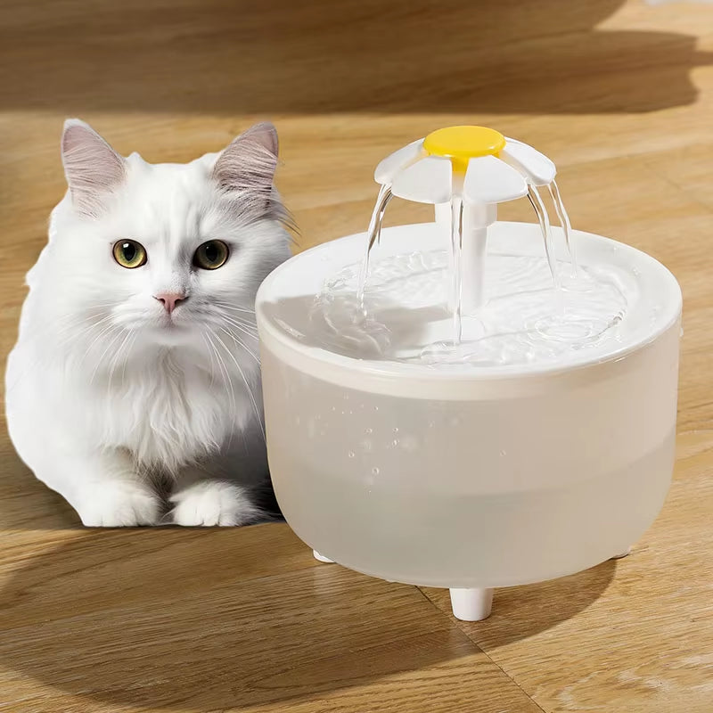 Automatic USB Electric Pet Water Fountain - 1L Cat Drinking Dispenser with Filter