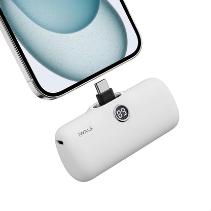 Mini 20W USB-C Portable Charger - 4,800mAh Fast Charging Power Bank for iPhone 15/16, Samsung, and Android Phones - Perfect for Travel