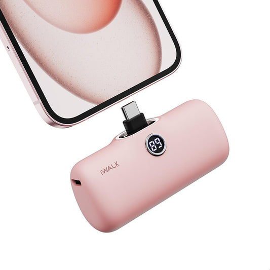 Mini 20W USB-C Portable Charger - 4,800mAh Fast Charging Power Bank for iPhone 15/16, Samsung, and Android Phones - Perfect for Travel