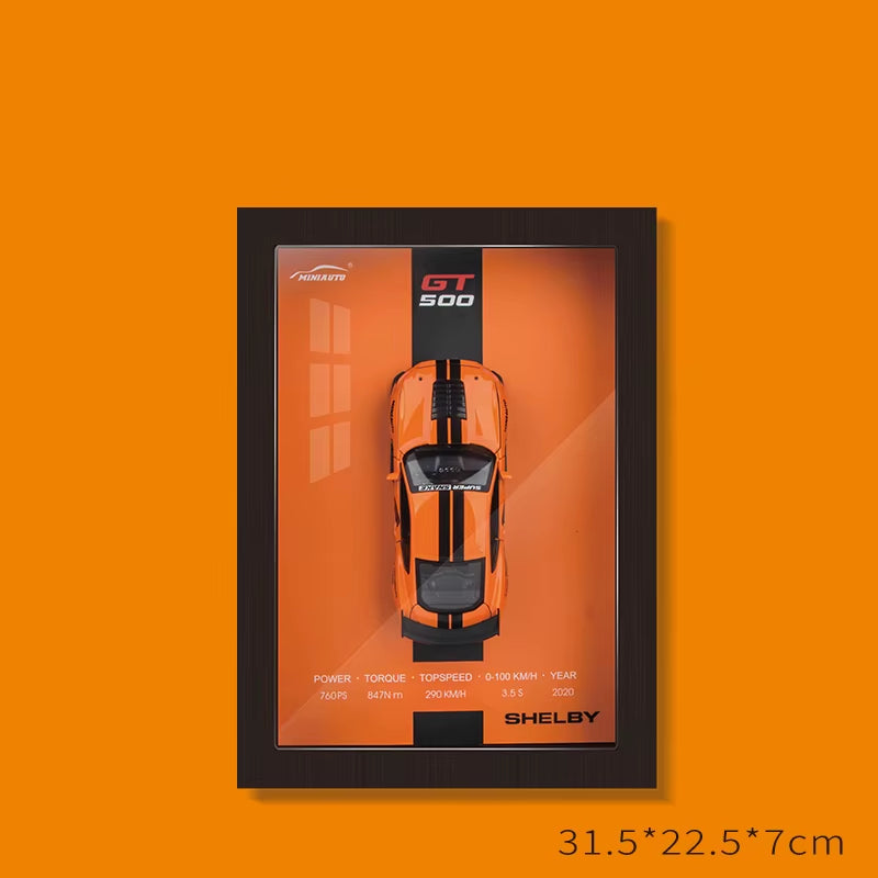 1:32 Photo Frame Version Alloy Metal Sports Car Model Simulation 3D Racing Car 