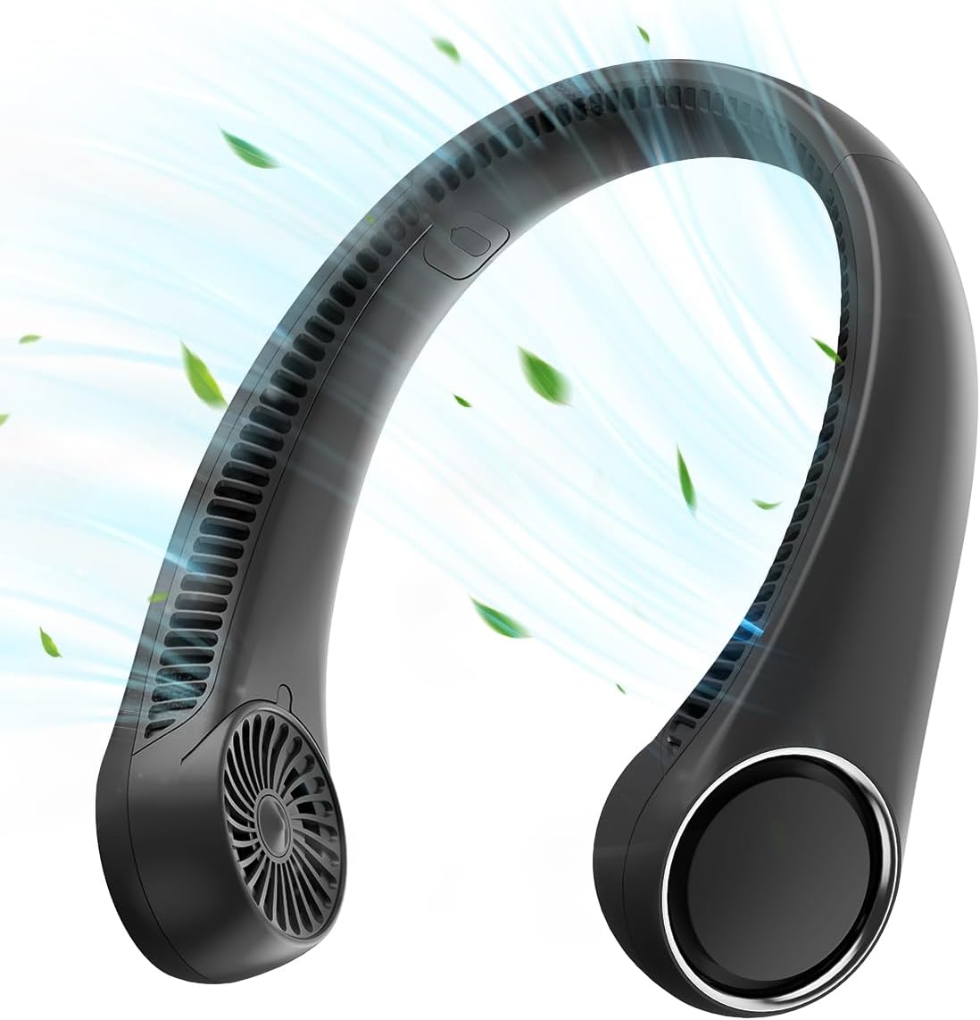 360° Hands-Free Portable Neck Fan - Rechargeable, 23.5Hrs Runtime, Ultra-Quiet Personal Wearable Cooling Fan for Summer Travel - Perfect Birthday Gift for Him & Her - White