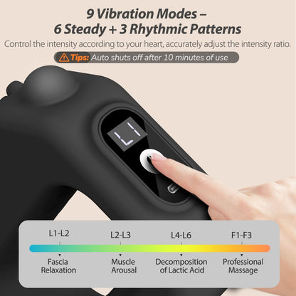 R10 Fascia Ring Massager - Versatile Hands-Free Electric Massage Gun with Ergonomic Waist Belt, Adjustable Modes & Intensities for Ultimate Full-Body Relaxation