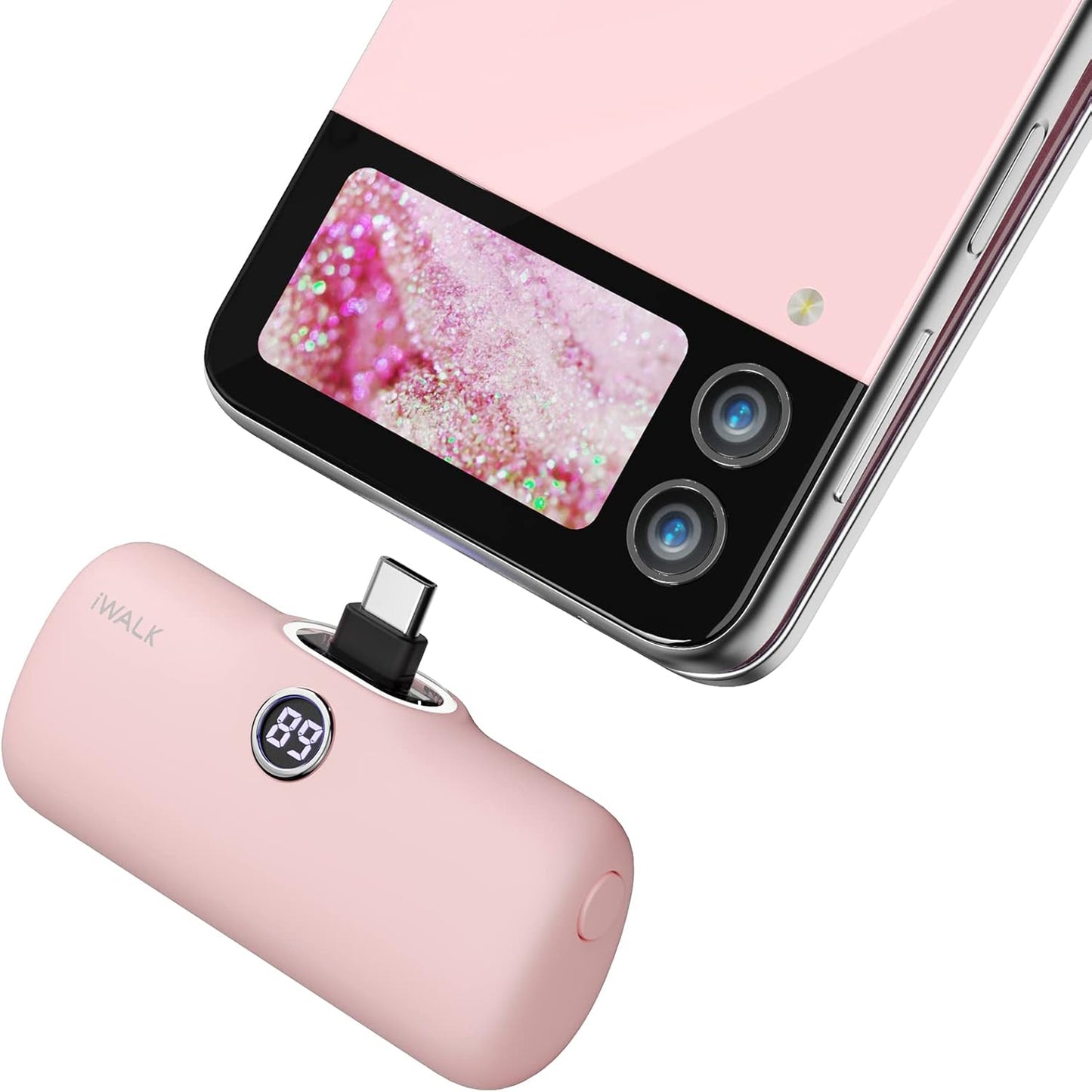 Mini 20W USB-C Portable Charger - 4,800mAh Fast Charging Power Bank for iPhone 15/16, Samsung, and Android Phones - Perfect for Travel