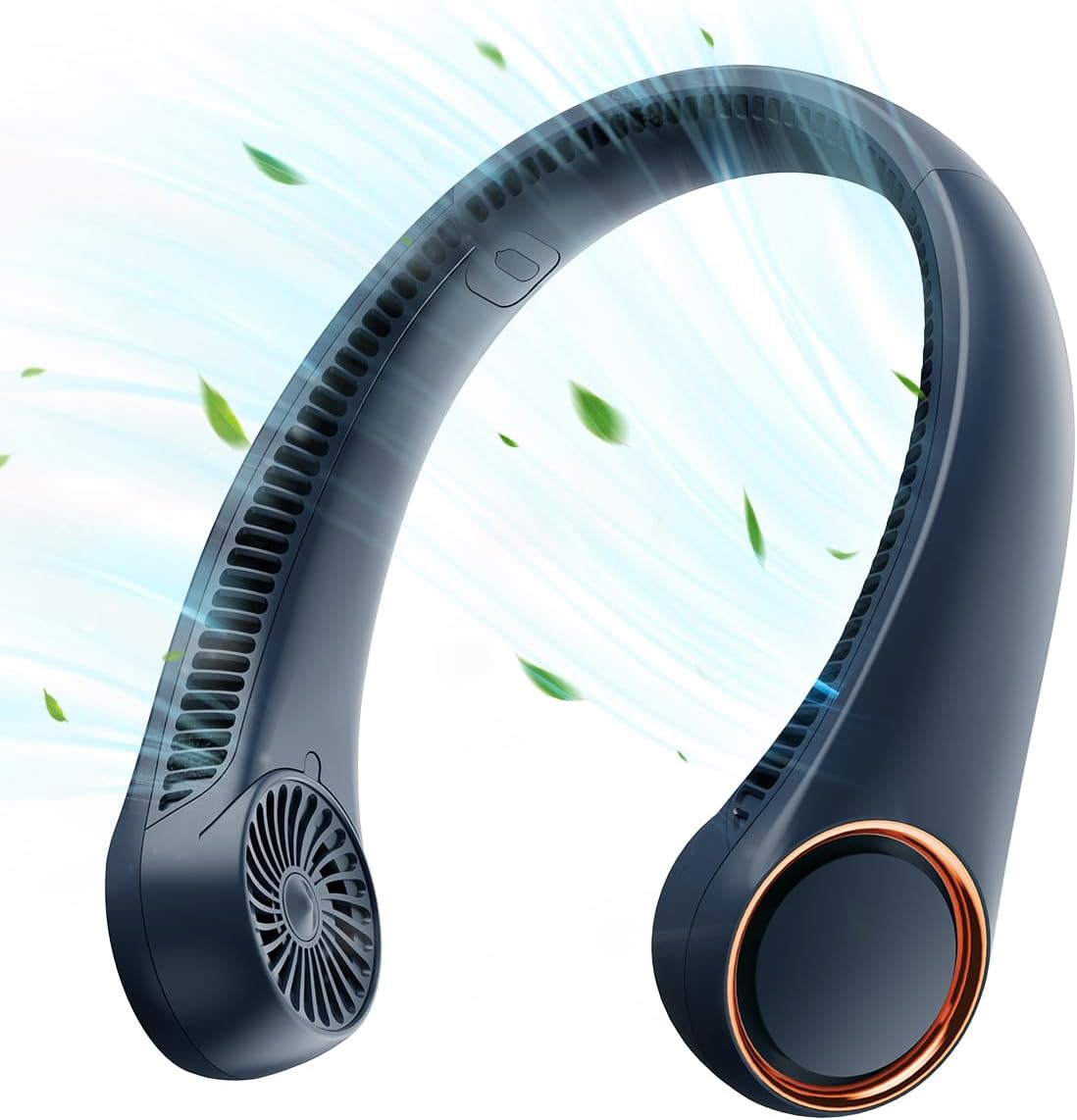 360° Hands-Free Portable Neck Fan - Rechargeable, 23.5Hrs Runtime, Ultra-Quiet Personal Wearable Cooling Fan for Summer Travel - Perfect Birthday Gift for Him & Her - White