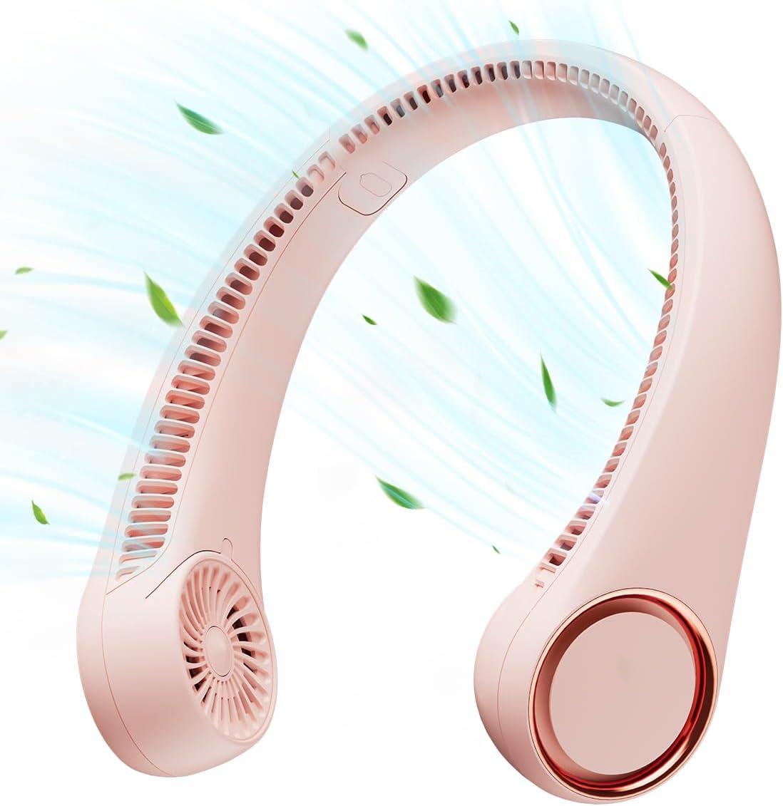 360° Hands-Free Portable Neck Fan - Rechargeable, 23.5Hrs Runtime, Ultra-Quiet Personal Wearable Cooling Fan for Summer Travel - Perfect Birthday Gift for Him & Her - White