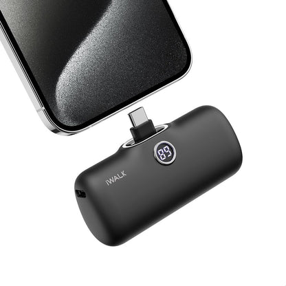 Mini 20W USB-C Portable Charger - 4,800mAh Fast Charging Power Bank for iPhone 15/16, Samsung, and Android Phones - Perfect for Travel