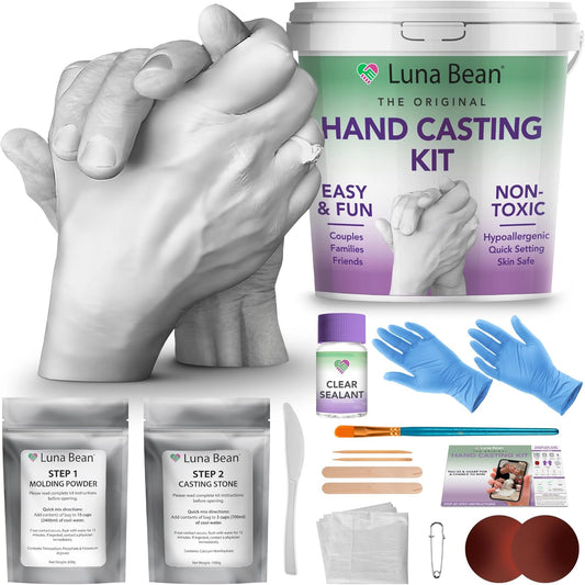 Hand Casting Kit – the Original Hand Mold Kit for Couples – Birthday Gifts, Bridal Shower, Wedding, Engagement Gifts for Her Him Anniversary for Men Women Wife Husband Boyfriend Girlfriend