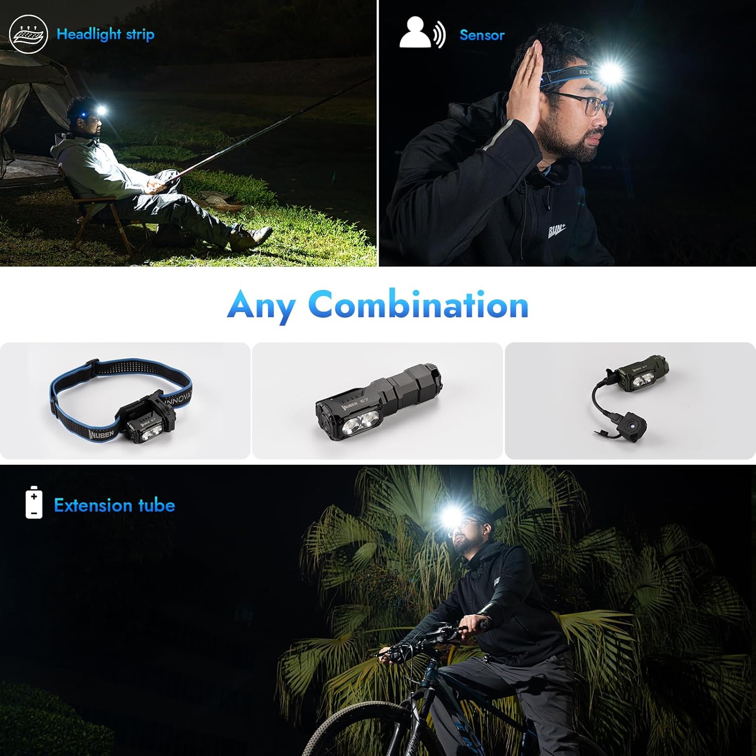 E7 Mini Flashlight - 1800 Lumen Rechargeable LED with Magnet, 6 Bright Modes, IP68 Waterproof, Perfect for Camping and Emergency Use
