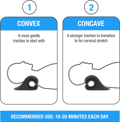 Ultimate Neck & Shoulder Traction Device - Magnetic Therapy for Pain Relief & Cervical Alignment - Relax & Rejuvenate in Sleek Black Design