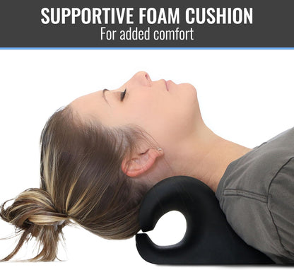 Ultimate Neck & Shoulder Traction Device - Magnetic Therapy for Pain Relief & Cervical Alignment - Relax & Rejuvenate in Sleek Black Design