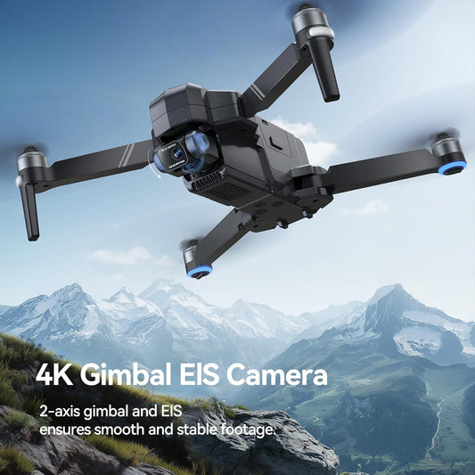 F11GIM2 Drones with Camera for Adults 4K, 64Mins Flight Time, Gimbal & EIS 4K Camera, 16404Ft Digital Video Transmission, GPS Auto-Return Professional Quadcopter, Level 6 Wind Resistance