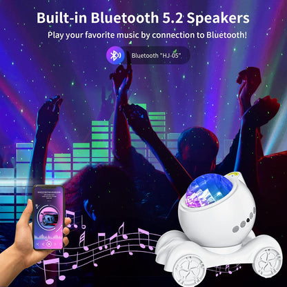 Light Projector - Bluetooth Speaker & White Noise Machine for Relaxation, Sleep, and Parties