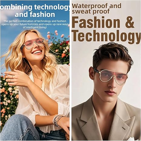 Bluetooth Smart Sunglasses F06/F07 – UV Polarized, Music & Call Control Sports Glasses