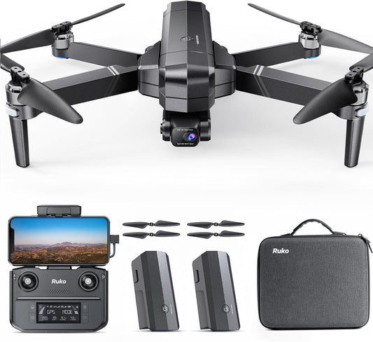 F11GIM2 Drones with Camera for Adults 4K, 64Mins Flight Time, Gimbal & EIS 4K Camera, 16404Ft Digital Video Transmission, GPS Auto-Return Professional Quadcopter, Level 6 Wind Resistance