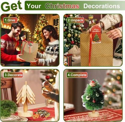 Charming Wooden Christmas Tree Trivet - 7.7 Inch Hot Dish Protector with Stand, Perfect Holiday Gift for Home Chefs!