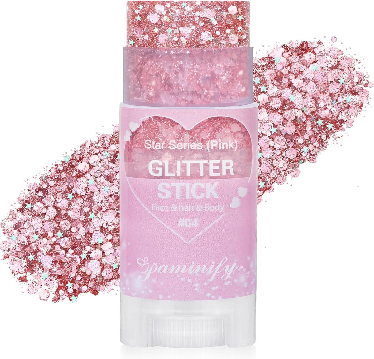 Glitter Stick - Perfect for 4th of July Celebrations, and Football Games! Waterproof & Safe For Hair, Face & Body
