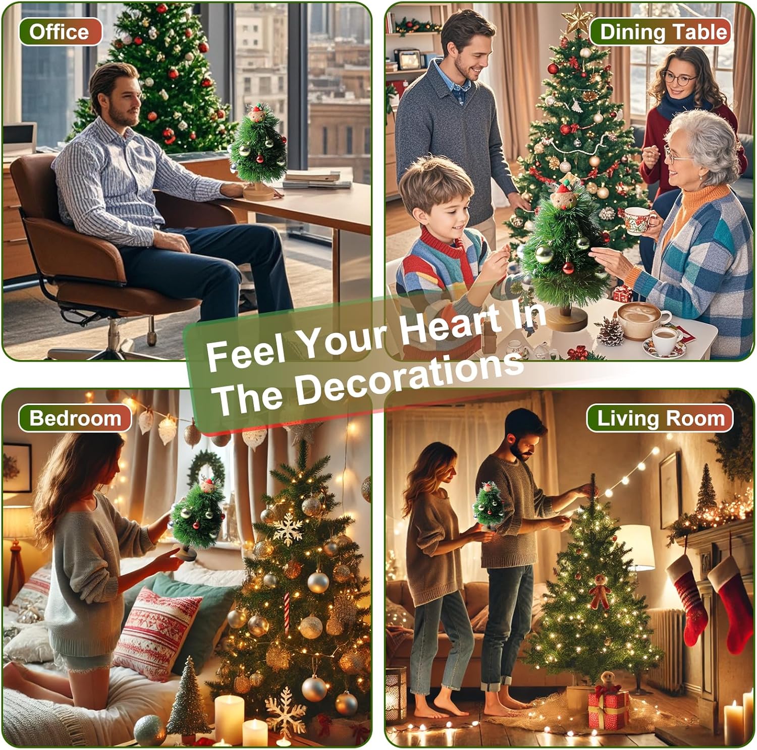 Charming Wooden Christmas Tree Trivet - 7.7 Inch Hot Dish Protector with Stand, Perfect Holiday Gift for Home Chefs!