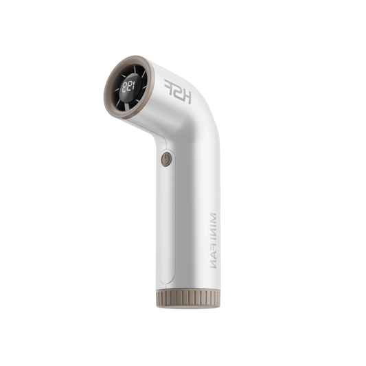 TINSOL 4000Mah Handheld Mini Fan 199 Speed Turbo Digital Display Infinitely Variable Speed Outdoor Portable Fan USB Charging