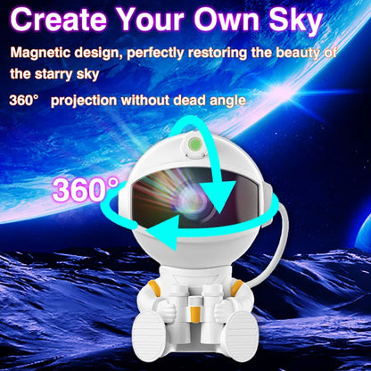 Stunning Astronaut Galaxy Projector - LED Nebula Night Light for Bedroom Decor & Perfect Gift for All Ages