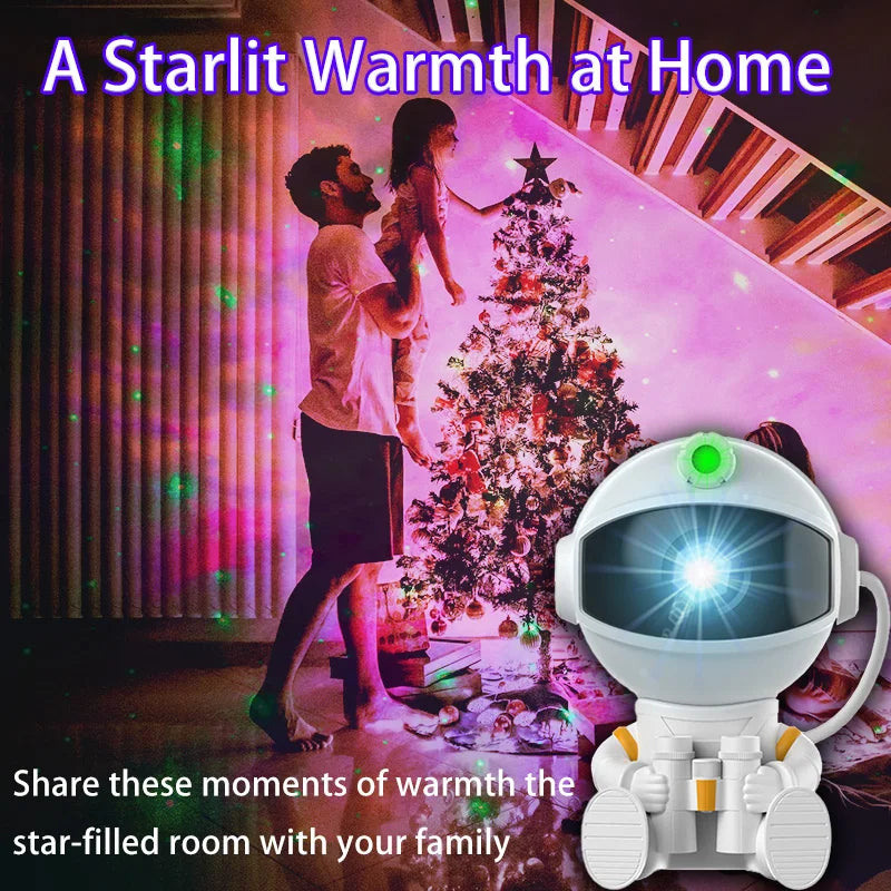 Stunning Astronaut Galaxy Projector - LED Nebula Night Light for Bedroom Decor & Perfect Gift for All Ages