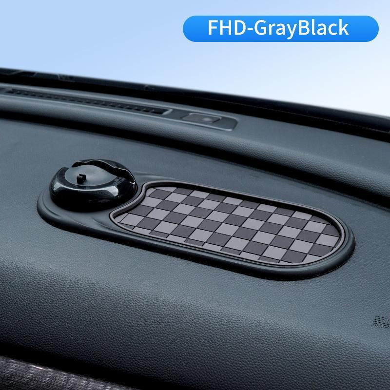 Multifunction Car Anti-Slip Mat, Car Dashboard Mobile Phone Holder, Auto Universal Rotatable anti Skid with Temporary Parking Number